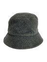 【中古】KIJIMA TAKAYUKI◆バケットハット/--/アンゴラ/GRY/無地/メンズ//【服飾雑貨他】