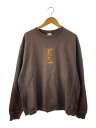 【中古】THE BLACK EYE PATCH◆スウェット/XL/コットン/BRW/LHP別注/左裏背中・右肩色落ち有【メンズウェア】