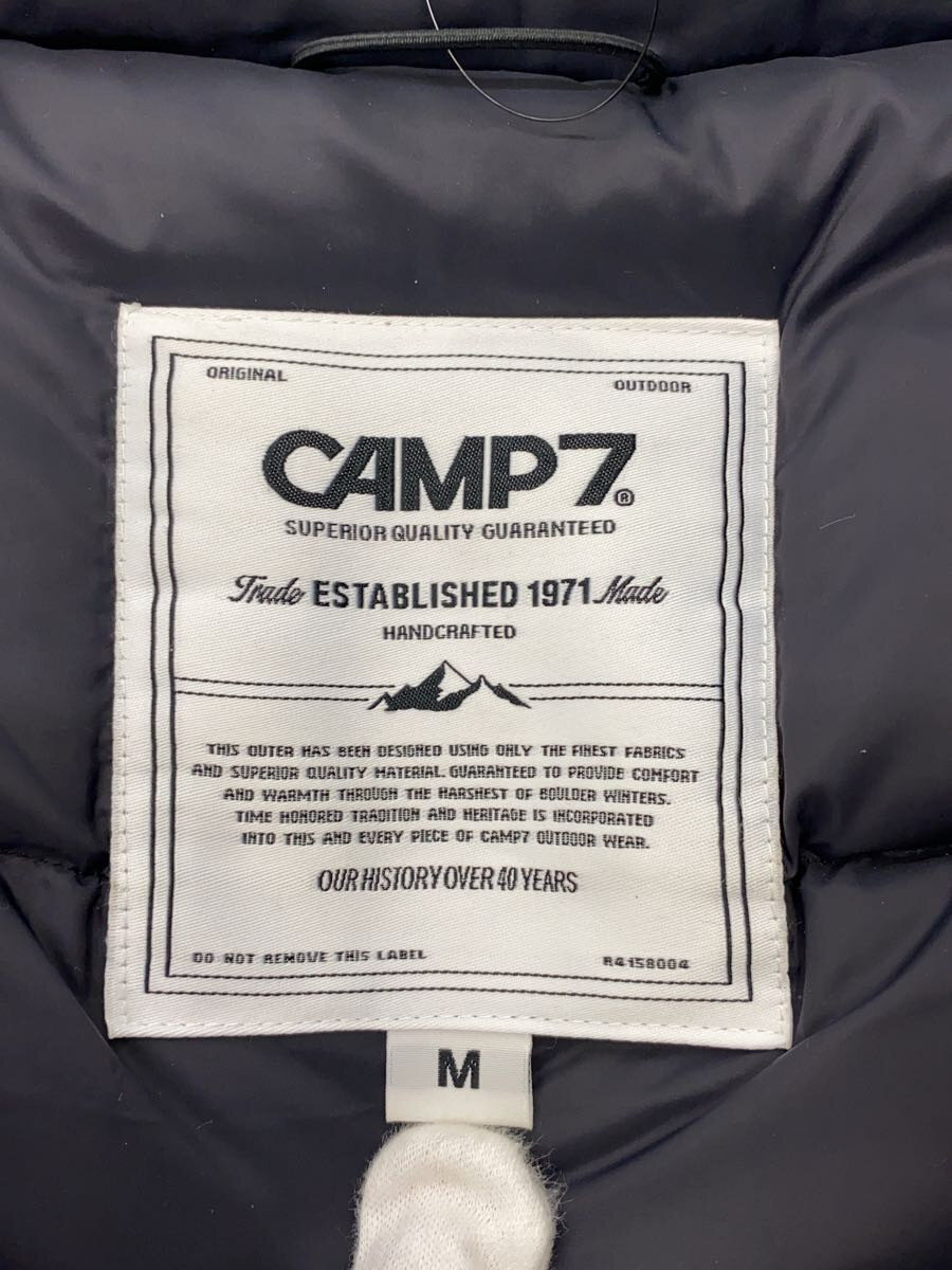 【中古】CAMP7◆ダウンジャケット/M/ナイロン/BLK/無地/CP42260002【メンズウェア】