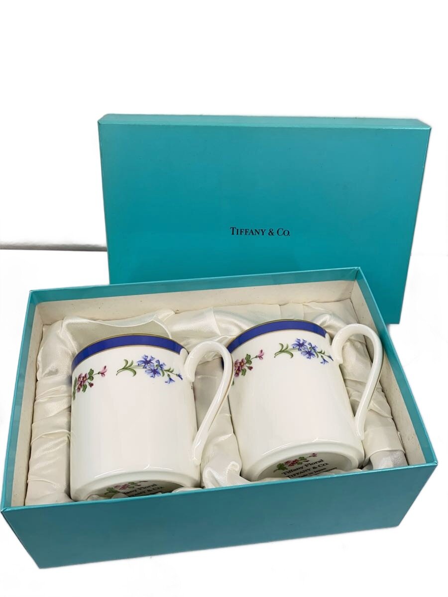 【中古】TIFFANY&Co.◆グラス/2点セット/WHT【キッチン用品】