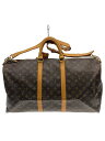 【中古】LOUIS VUITTON◆キーポル・バンドリエール50_モノグラム・キャンバス_BRW/PVC/BRW【バッグ】
