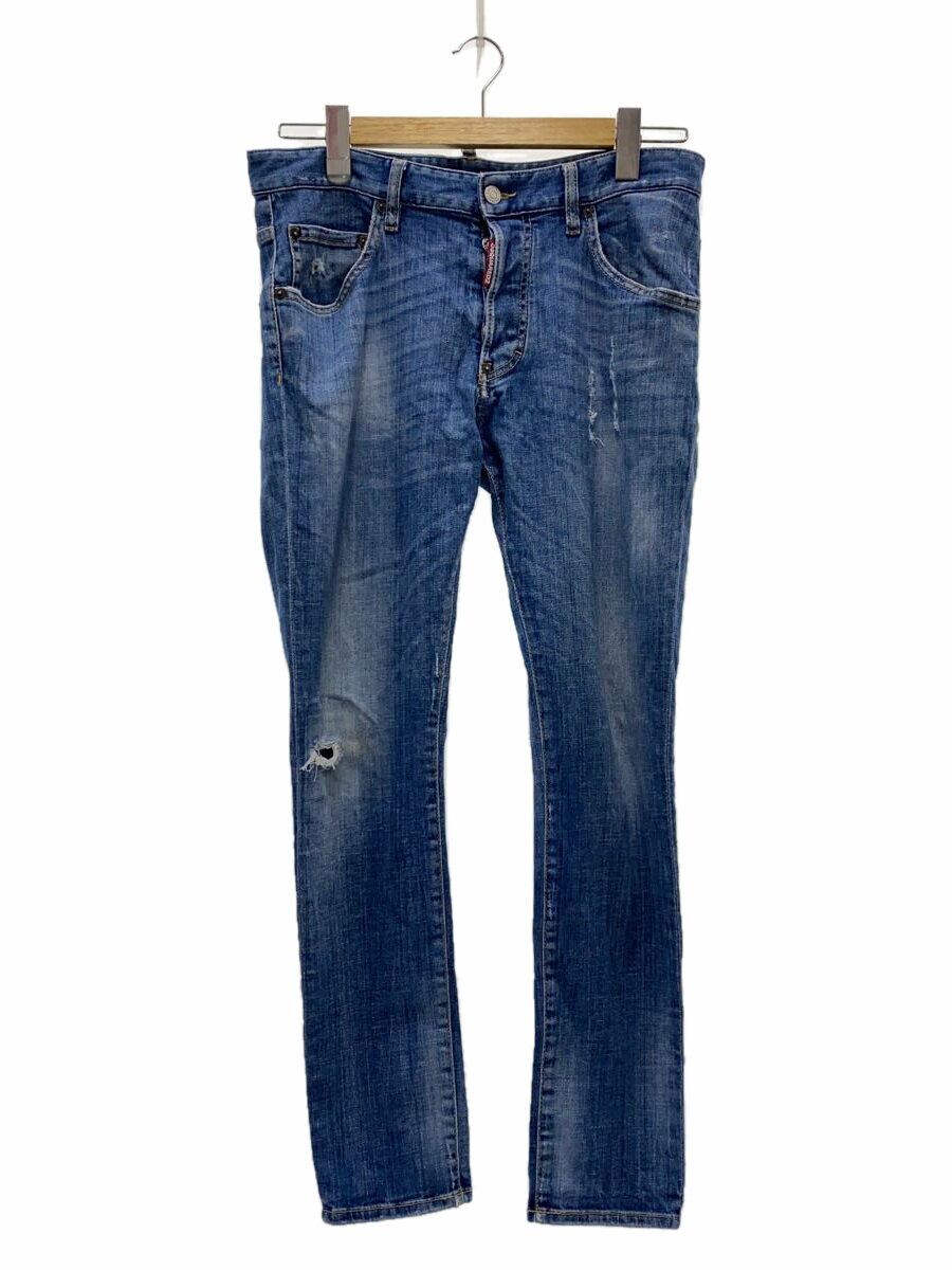 【中古】DSQUARED2◆スキニーパンツ/48/コットン/無地/S74LB0792【メンズウェア】