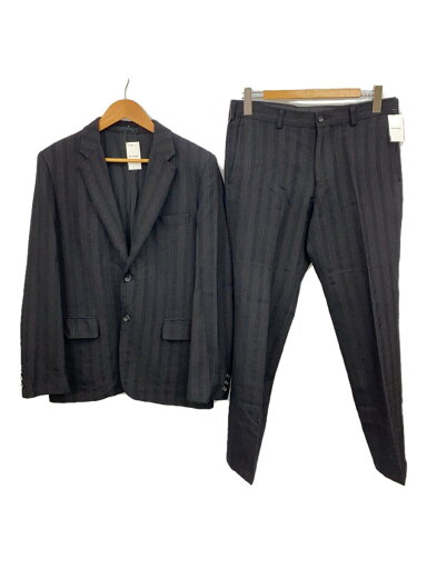 【中古】COMME des GARCONS HOMME◆セットアップ/S/ウール/BLK/ストライプ/HH-J025/HH-P023【メンズウェア】 【中古】COMME des GARCONS HOMME◆セットアップ/S/ウール/BLK/ストライプ/HH-J025/HH-P023【メンズウェア】