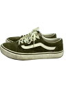 【中古】VANS◆ローカットスニーカー/25cm/カーキ/スウェード/使用感有り/バンズ【シューズ】