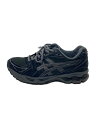 【中古】ASICS◆GEL-KAYANO 14/ローカットスニーカー/24.5cm/BLK/1201A244【シューズ】