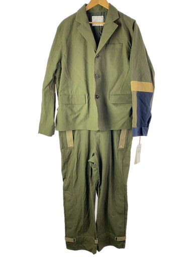 【中古】sacai◆オールインワン/2/コットン/グリーン/22-02678M【メンズウェア】 【中古】sacai◆オールインワン/2/コットン/グリーン/22-02678M【メンズウェア】