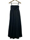 【中古】anuans◆ワッシャープリーツベアワンピース/M/ポリエステル/BLK/1523230035-0//【レディースウェア】