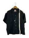 【中古】SON OF THE CHEESE◆半袖シャツ/L/リネン/BLK/sc2310-sh09【メンズウェア】