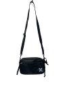 【中古】LUGGAGE LABEL◆ニューライナーショルダーバッグ/レザー/ブラック/ポーチ/ロゴ/無地/メンズバッグ/鞄【バッグ】