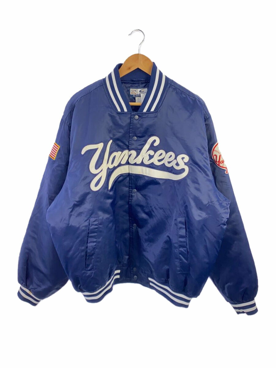 【中古】COOPERS TOWN◆クーパーズタウン/スタジャン/ヤンキース/XL/ナイロン/ネイビー/紺【メンズウェア】