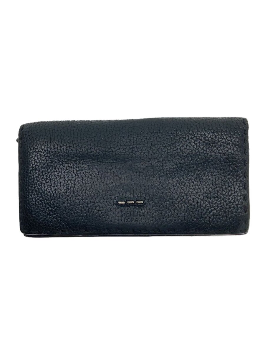【中古】FENDI◆長財布/--/BLK/メンズ/7M0186【服飾雑貨他】