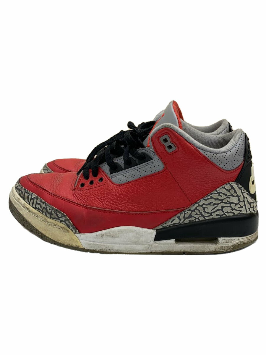 NIKE◆AIR JORDAN 3 RETRO SE/エアジョーダン 3 レトロ/レッド/CK5692-600/28cm/R//