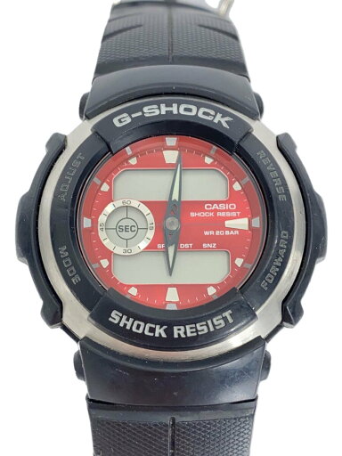 【中古】CASIO◆クォーツ腕時計・G-SHOCK/デジアナ/RED/BLK【服飾雑貨他】 【中古】CASIO◆クォーツ腕時計・G-SHOCK/デジアナ/RED/BLK【服飾雑貨他】