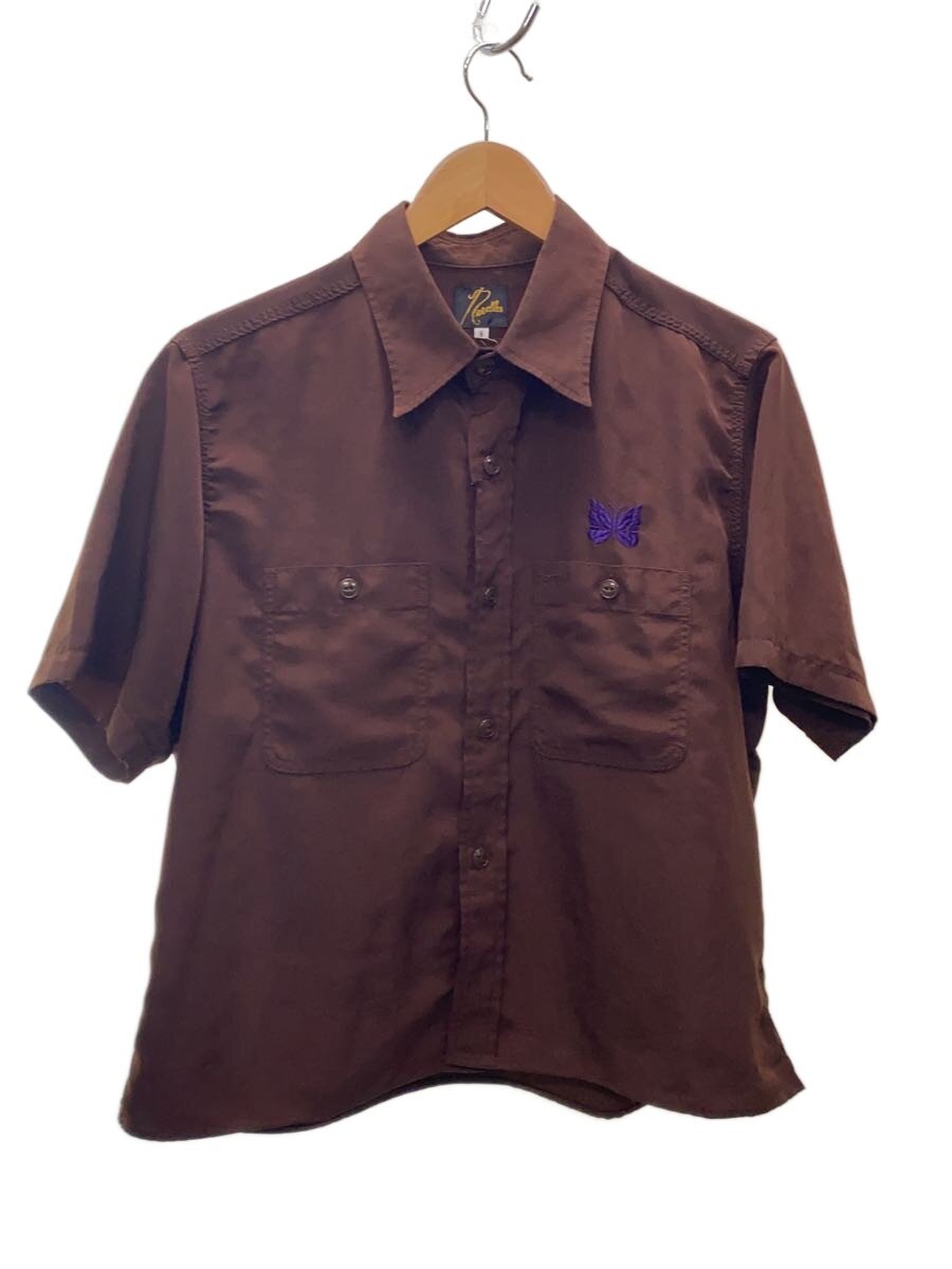 【中古】Needles◆半袖シャツ/S/21SS/Work Shirt Poly Cloth/IN136【メンズウェア】