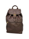 【中古】COACH◆リュック/レザー/BRW/無地/0529【バッグ】