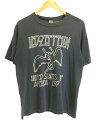 楽天2nd STREET 楽天市場店【中古】Hanes◆70s/Led Zeppelin/1977 North American Tour/Tシャツ/M/コットン/GRY【メンズウェア】