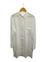 【中古】YOHJI YAMAMOTO◆長袖シャツ/2/レーヨン/WHT/HP-B70-249-1-02【メンズウェア】