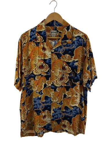 【中古】HOUSTON◆アロハシャツ/百虎/L/レーヨン/マルチカラー/アニマル/41022【メンズウェア】 【中古】HOUSTON◆アロハシャツ/百虎/L/レーヨン/マルチカラー/アニマル/41022【メンズウェア】