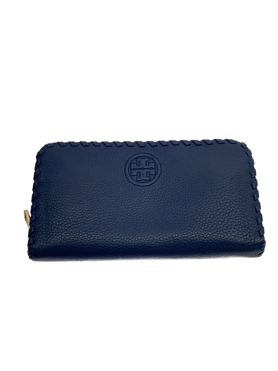 【中古】TORY BURCH◆長財布/レザー/NVY/レディース【服飾雑貨他】