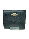 【中古】COACH◆2つ折り財布/レザー/BLK/無地/レディース/C2862【服飾雑貨他】(4)
