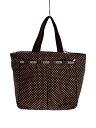 【中古】LESPORTSAC◆トートバッグ/ナイロン/BRW/ドット//【バッグ】