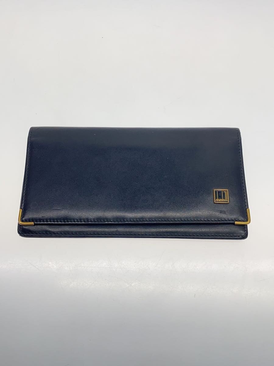 【中古】dunhill◆長財布/--/BLK/無地/�
