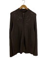 【中古】HUNTING WORLD◆ドライバーズニット/イタリア製/ニット・セーター(厚手)/--/コットン/BRW【メンズウェア】