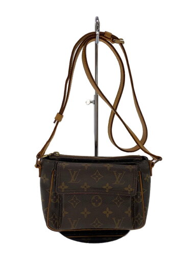 【中古】LOUIS VUITTON◆ヴィバ・シテPM_モノグラム・キャンバス/レザー/BRW/総柄【バッグ】 【中古】LOUIS VUITTON◆ヴィバ・シテPM_モノグラム・キャンバス/レザー/BRW/総柄【バッグ】