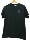 UNDEFEATED◆Tシャツ/M/コットン/BLK/ロゴプリント/