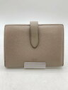 【中古】CELINE◆2つ折り財布/レザー/BEG/無地/レディース/S-PB-3290/ミディアムストラップウォレット【服飾雑貨他】(4)
