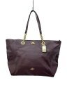 【中古】COACH◆トートバッグ/レザー/BRD/無地【バッグ】(4)