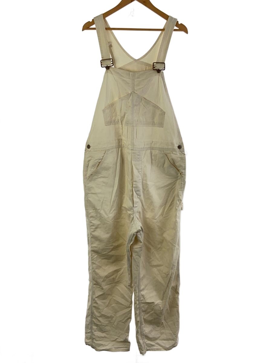 【中古】sears◆オーバーオール/40/コットン/WHT【メンズウェア】