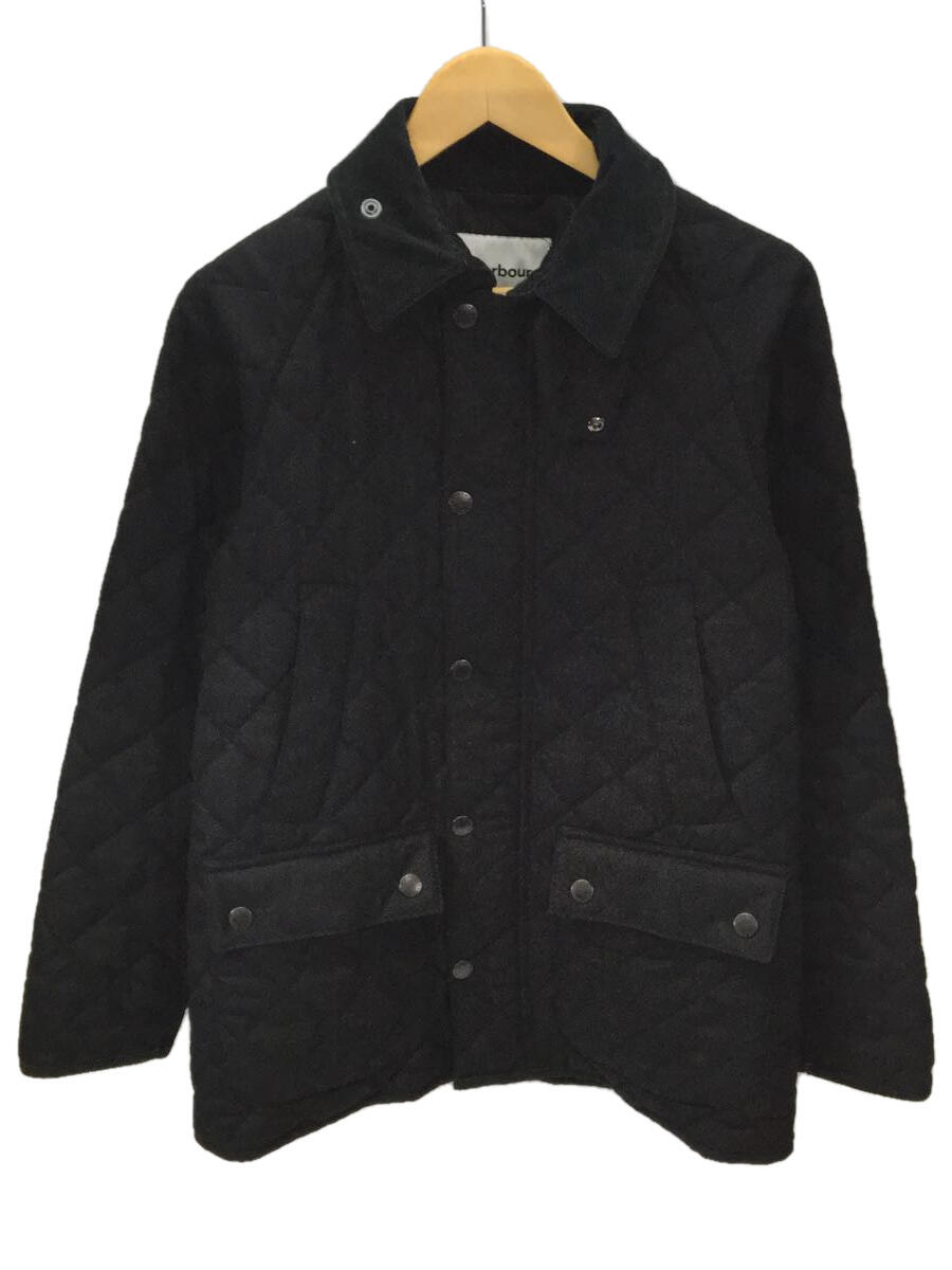 【中古】Barbour◆バブアー/キルティングジャケット/36/ウール/ブラック/1702479/BEDALE/ビデイル【メンズウェア】