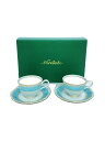 【中古】Noritake◆HANAREIKU/ペア/カップ&ソーサー/2点セット/BLU/P5387 1607【キッチン用品】