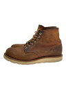 【中古】RED WING◆CLASSIC WORK 6/レースアップブーツ/28cm/ブラウン/レザー/9111【シューズ】