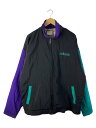 【中古】adidas◆ナイロンジャケット/XL/ナイロン/BLK/首元汚れ/80s VINTAGE SWITCHING NYLON【メンズウェア】