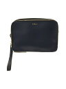 【中古】FURLA◆FURLA/セカンドバッグ/レザー/無地/フルラ【バッグ】