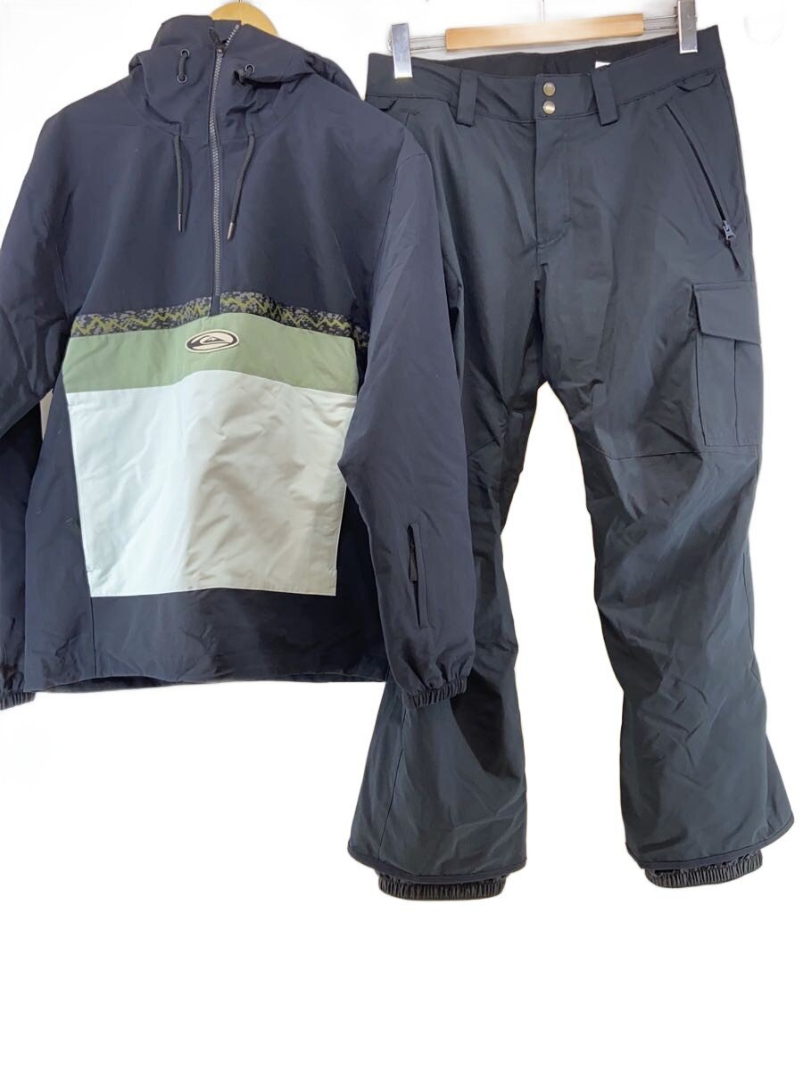 【中古】QUIKSILVER◆ウェアー/S/BLK/セットアップ/【スポーツ】