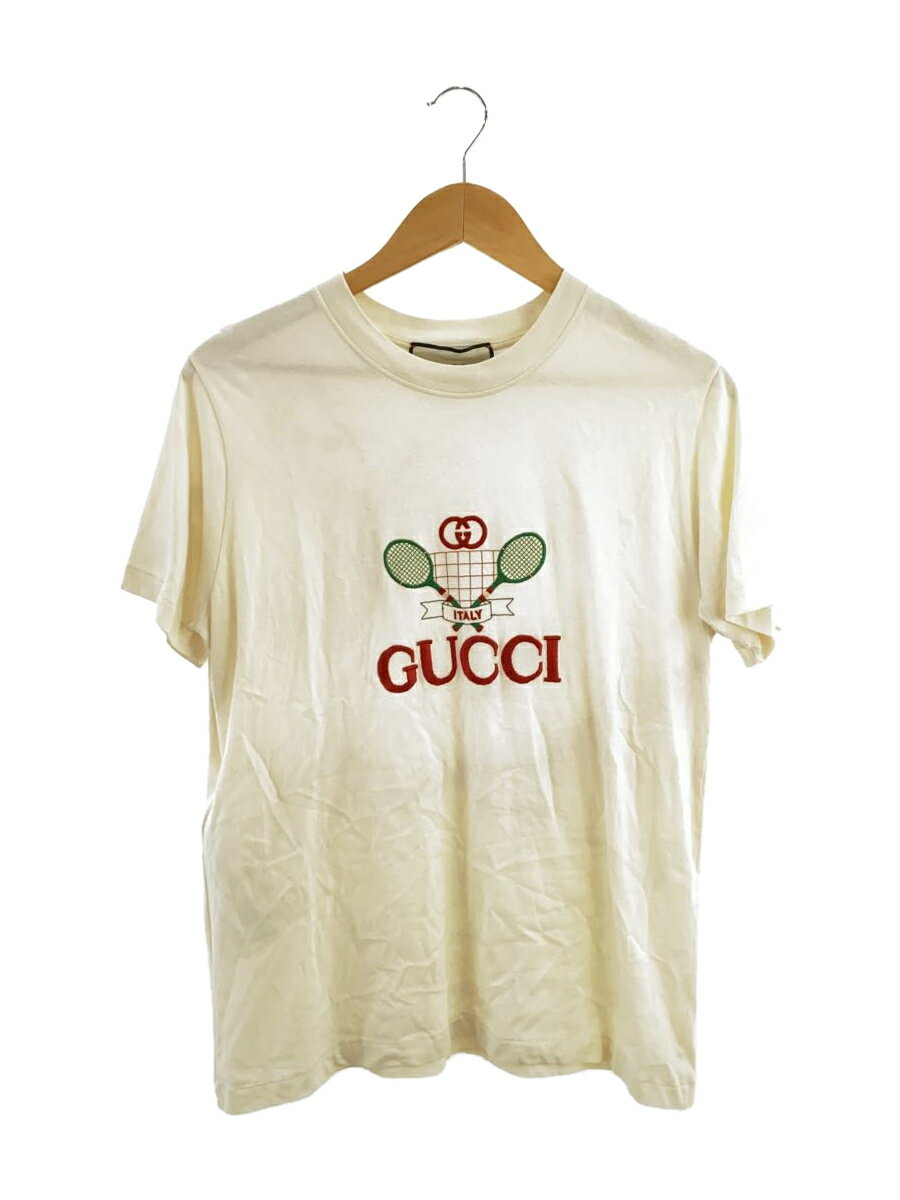 【中古】GUCCI◆GUCCI グッチ Tシャツ/M/コットン/BEG/