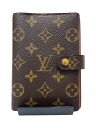 【中古】LOUIS VUITTON◆アジェンダPM_モノグラム_BRW/レザー/BRW/総柄/レディース【服飾雑貨他】