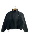 【中古】THE NORTH FACE◆PULLOVER DENALI JACKET_プルオーバーデナリジャケット/L/ポリエステル/BLK【レディースウェア】