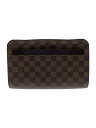 【中古】LOUIS VUITTON◆サンルイ_ダミエ・エベヌ_BRW/PVC/BRW【バッグ】