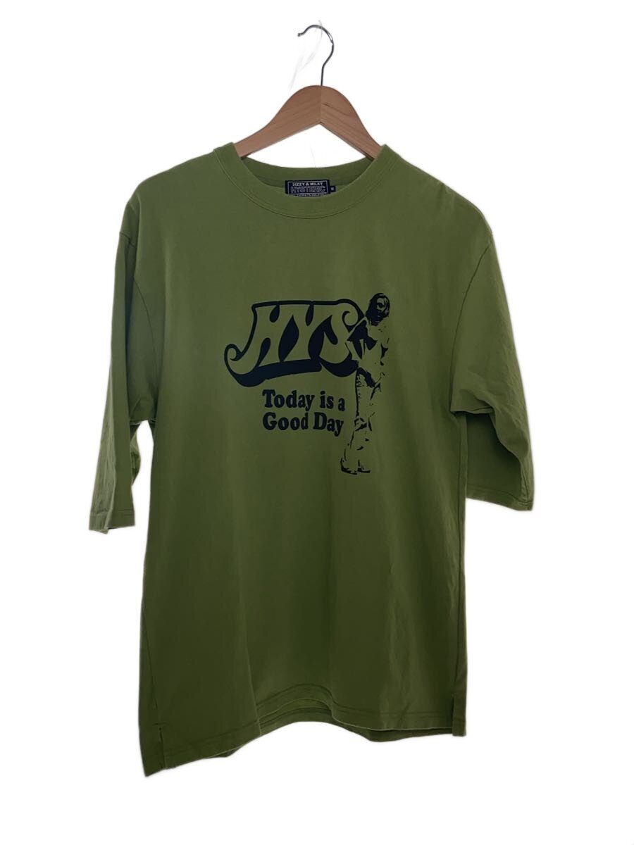 ヒステリックグラマー クルーネック半袖Tシャツ グリーン サイズF