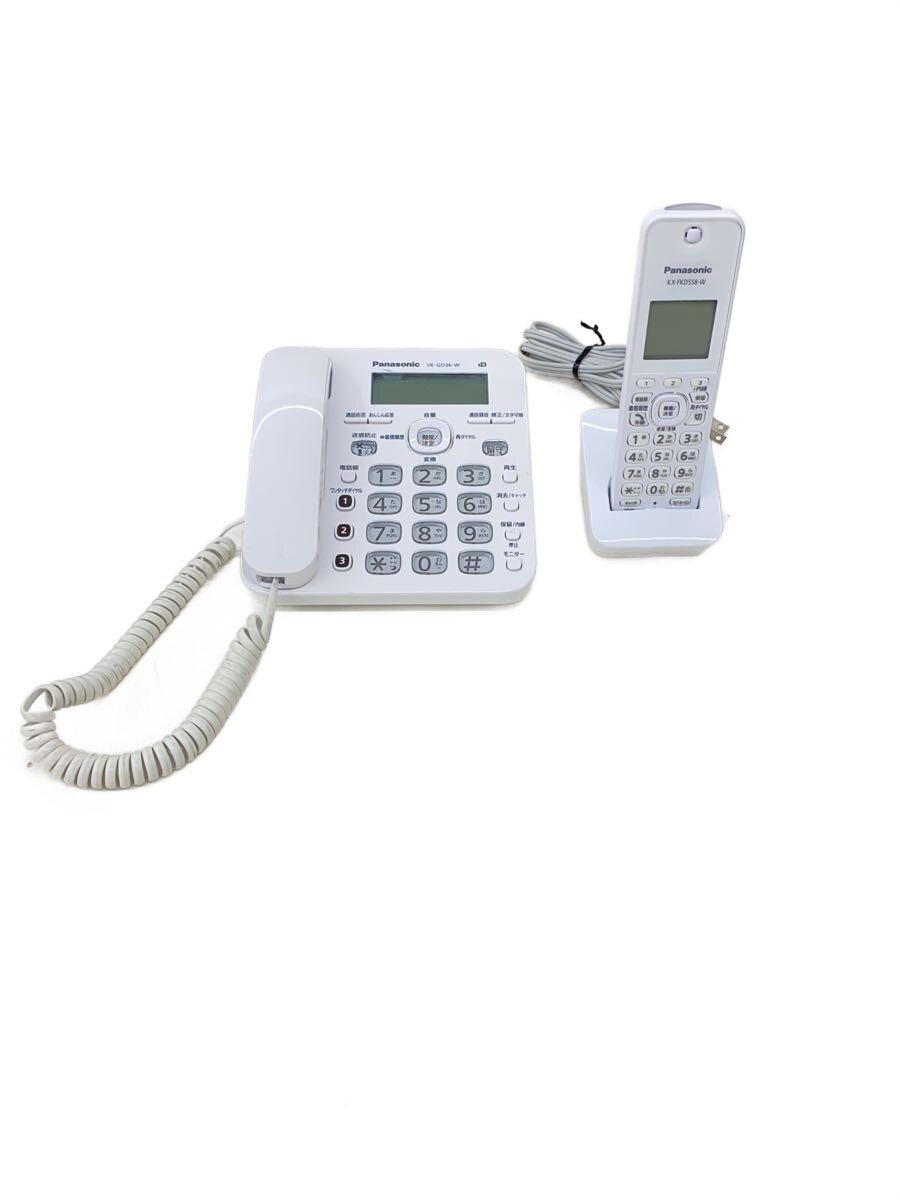 【中古】Panasonic◆電話機 RU・RU・RU VE-GD36DL-W [ホワイト]【家電・ビジュアル・オーディオ】