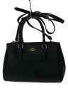 【中古】COACH◆バッグ/レザー/BLK/無地/F44962【バッグ】