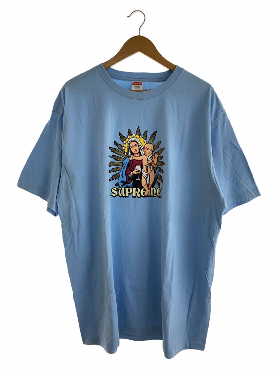 【中古】Supreme◆24fw Blood Tee/Tシャツ/XXL/コットン/BLU【メンズウェア】