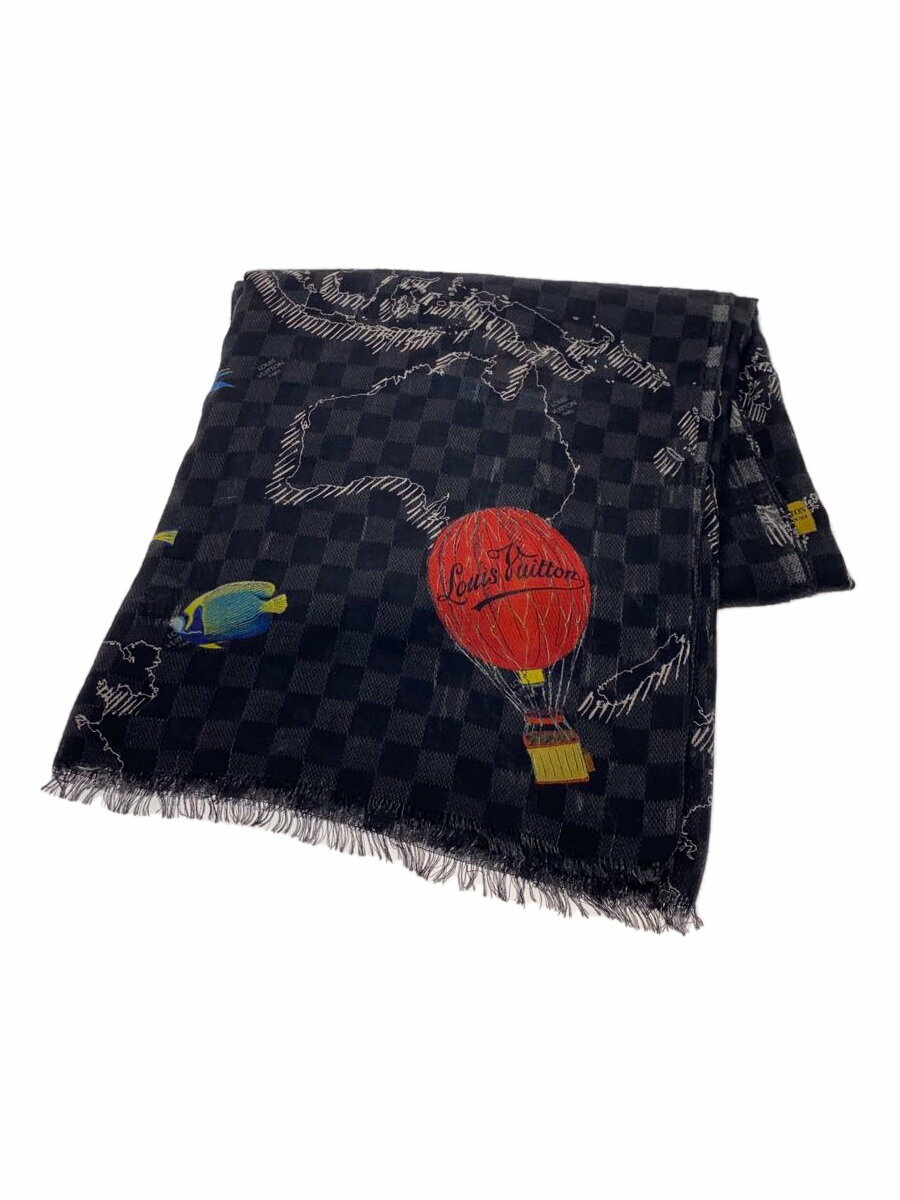 Rakuten - 【中古】LOUIS VUITTON◆ストール/カシミア/BLK/メンズ//【服飾雑貨他】