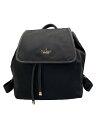 【中古】kate spade new york◆リュック/ナイロン/BLK【バッグ】