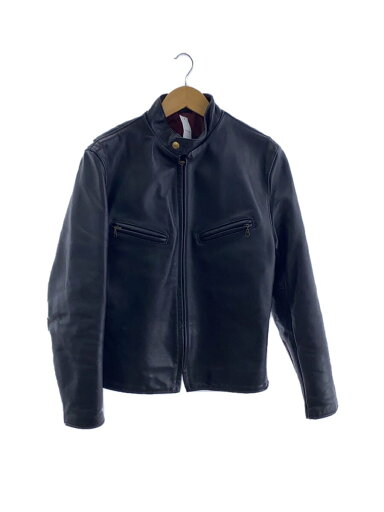 【中古】Schott◆レザージャケット・ブルゾン/--/レザー/BLK/無地/641xx/サボテンタグ/60s【メンズウェア】 【中古】Schott◆レザージャケット・ブルゾン/--/レザー/BLK/無地/641xx/サボテンタグ/60s【メンズウェア】