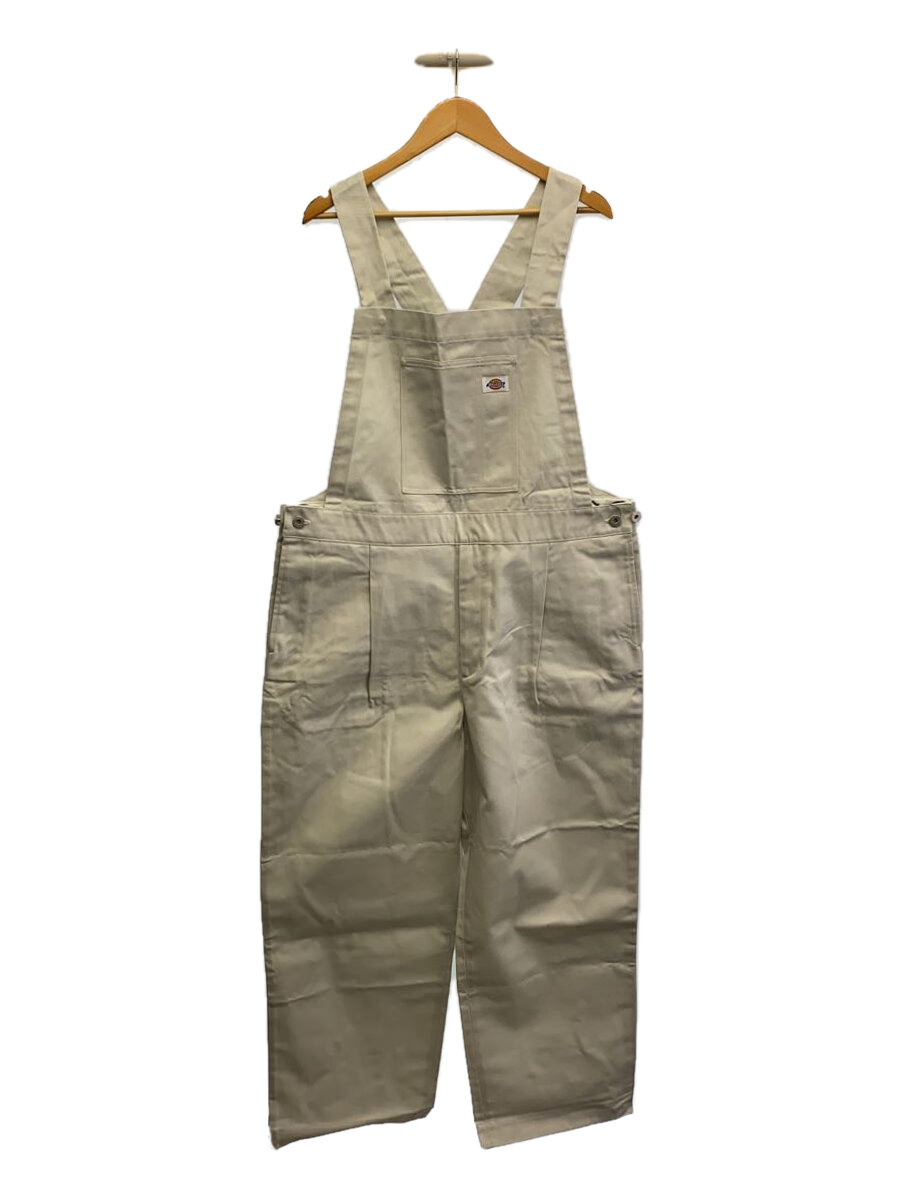 【中古】DICKIES◆オーバーオール/2/ポリエステル/GRY/無地【メンズウェア】